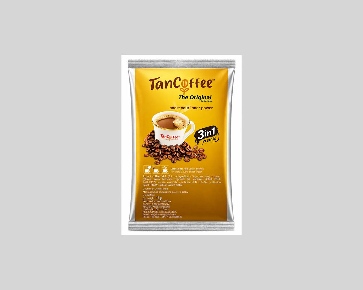 TanCoffee Original 3in1 Coffee Mix 1kg | Instant Coffee, Sugar & Milk Mix